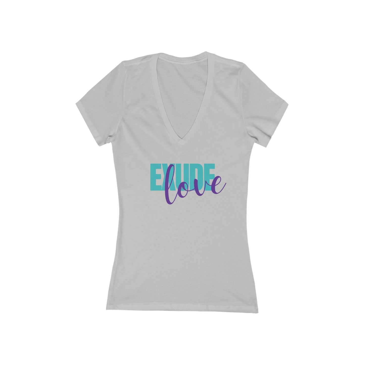 Exude Love Jersey Deep V-Neck Tee