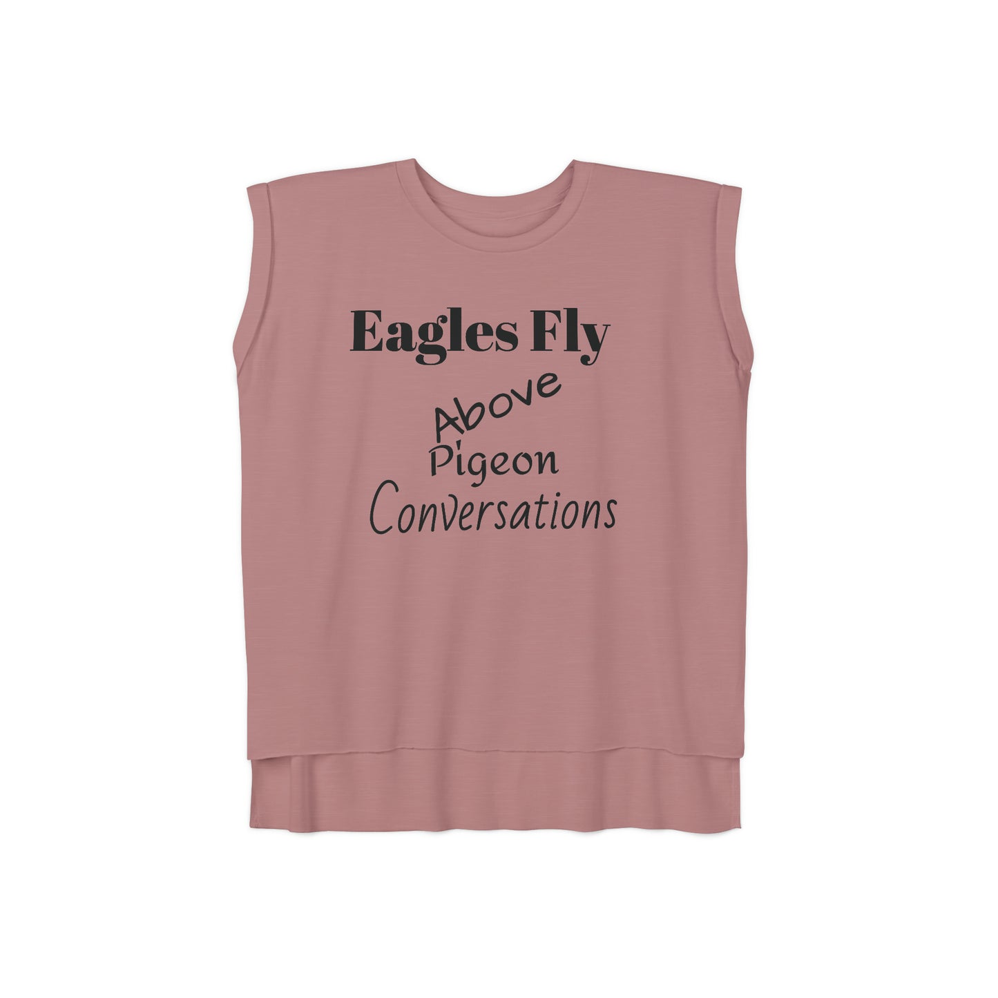 Eagles Fly Above Women's Muscle T-Shirt