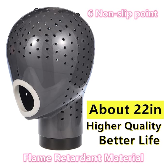 HOMEGOAL Hair Dryer Fresh Wig Head Dryer Stand Wig Holder Mannequin Head, Drying Wig From Inside to Outside, Quickly, Easily, For Lace Wig Scalp Cap Net