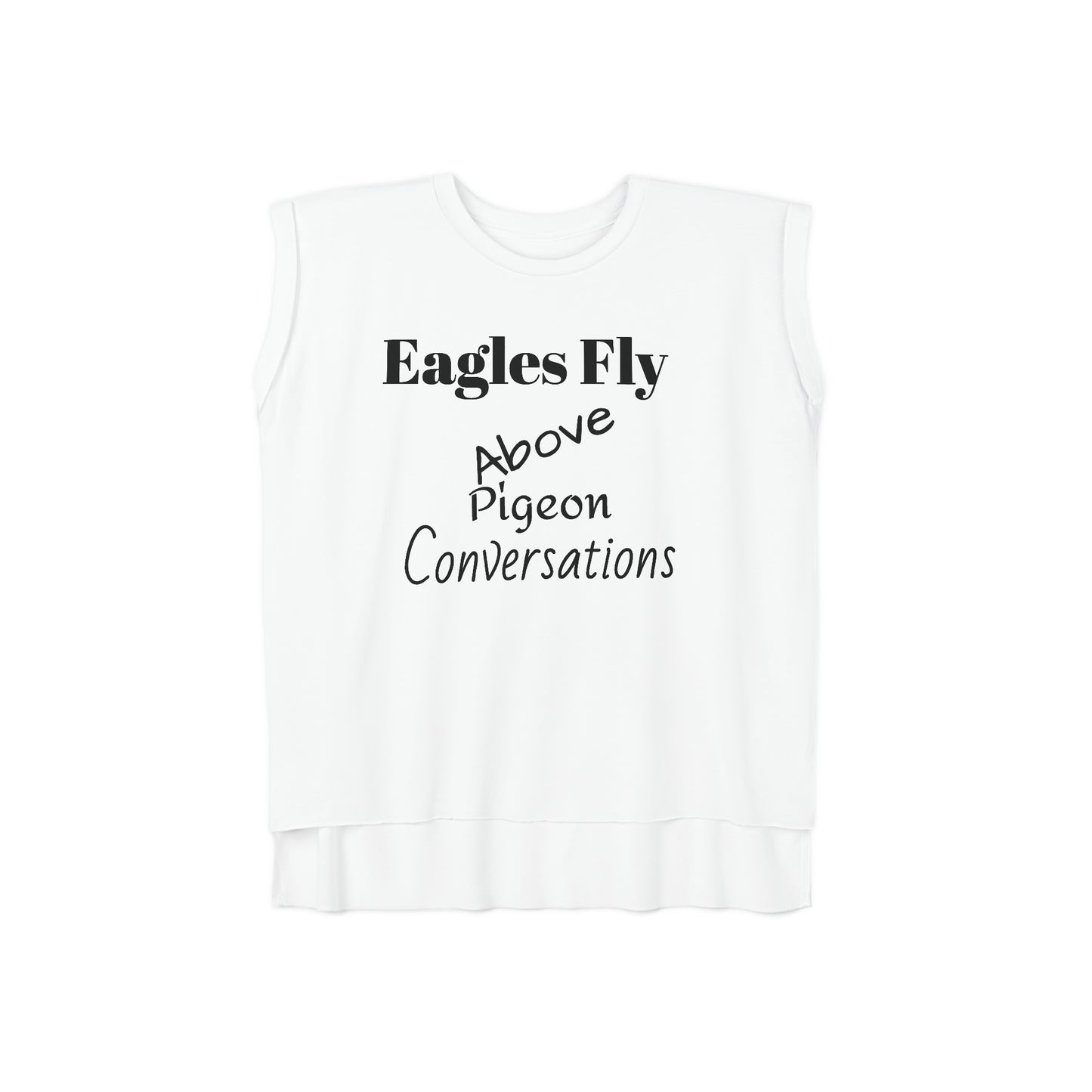 Eagles Fly Above Women's Muscle T-Shirt